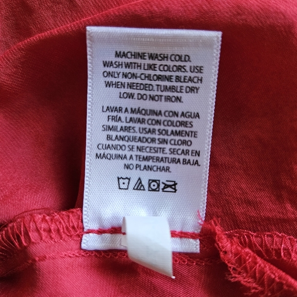 TERRA & SKY Red Blouse Women 2X Excellent Pre-Owned Condition - Picture 10 of 11